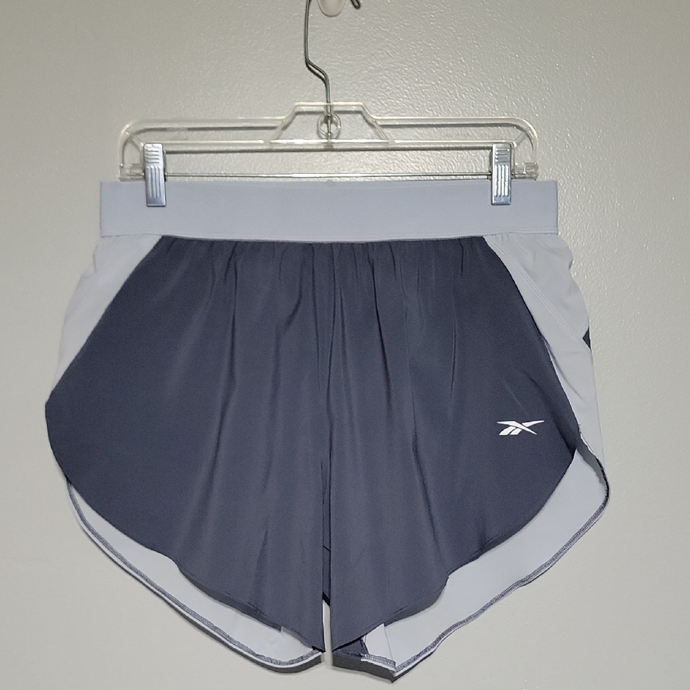 Reebok Womens Blue-Gray 5" Running Shorts Sz Medium Running, Gym, Track, NWT
